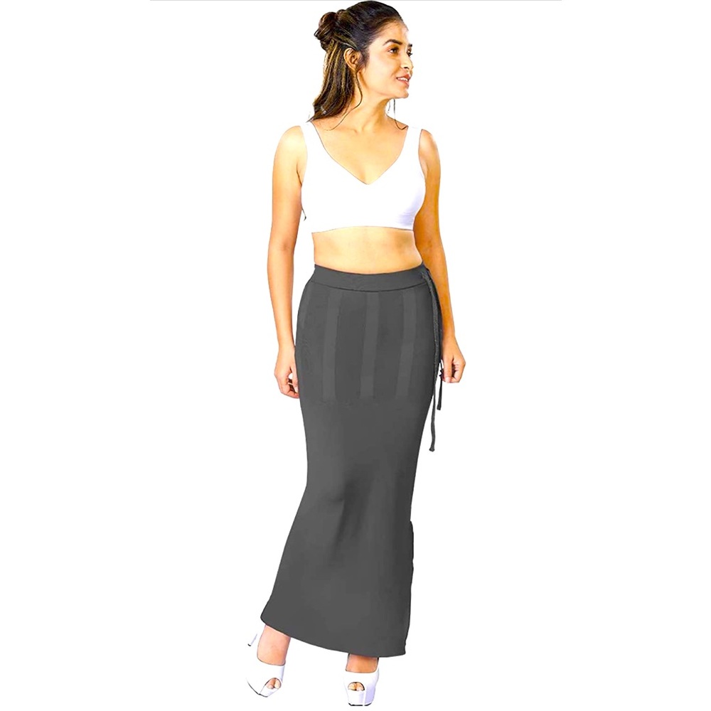 DERMAWEAR SKIRT Women's Blended Fabric Saree Shapewear